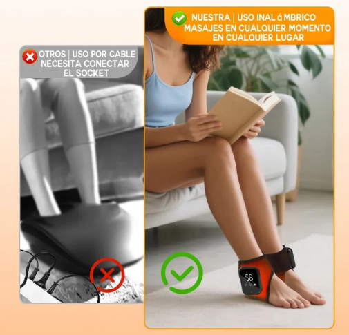 Masajeador termico de pies